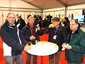 A quick snack in the Welcome Tent beofre the final stage